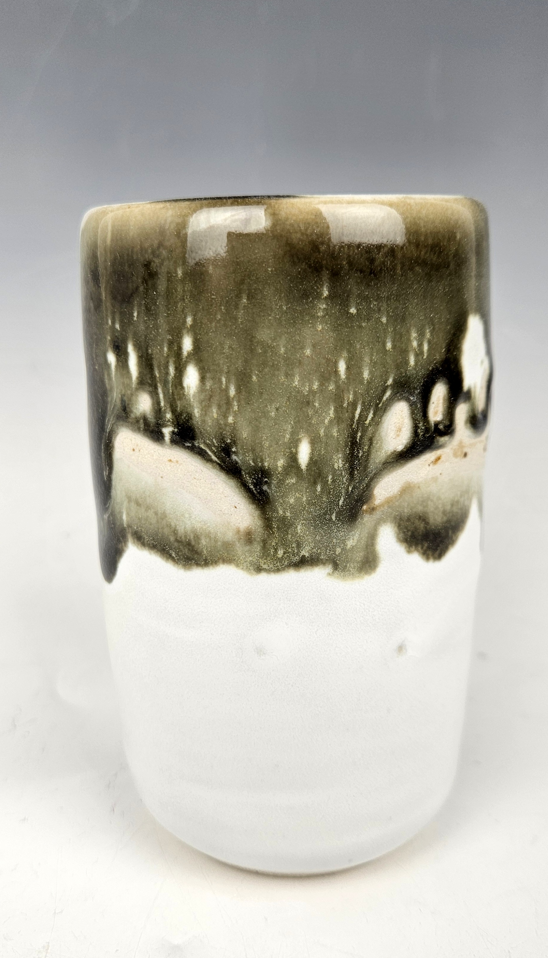 Glaze x over glaze Y - after Cone 10 firing