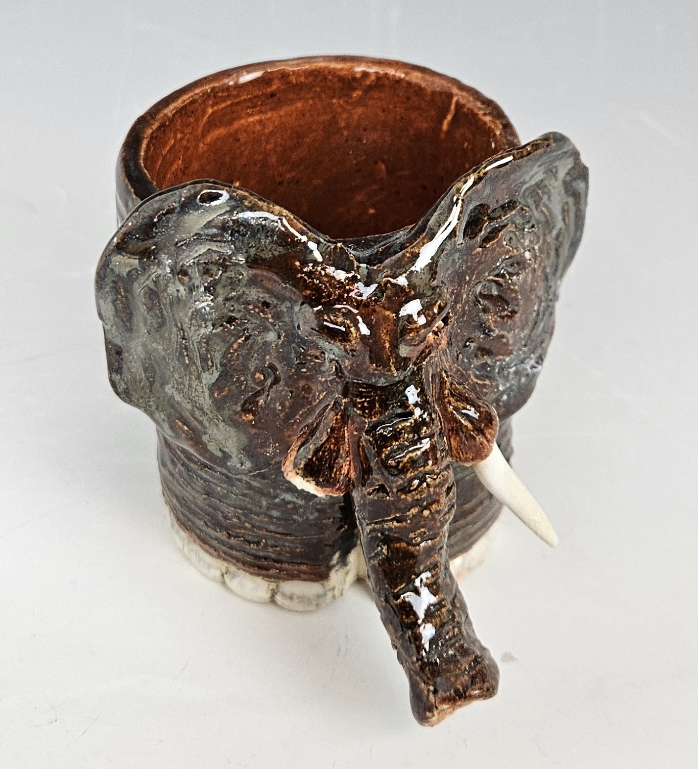 Glaze x over glaze Y - after Cone 10 firing