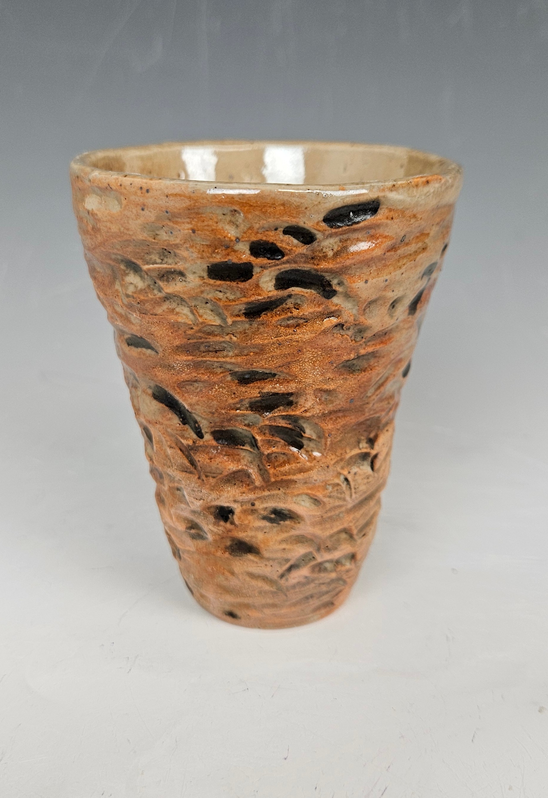 Glaze x over glaze Y - after Cone 10 firing